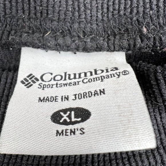 Columbia Mens XL Black Long-Sleeve Ribbed Pullover Shirt 100% Polyester - Picture 2 of 7